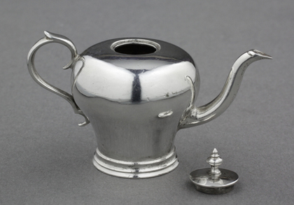 18th Century Dutch Miniature Silver Teapot - Johannes van Geffen